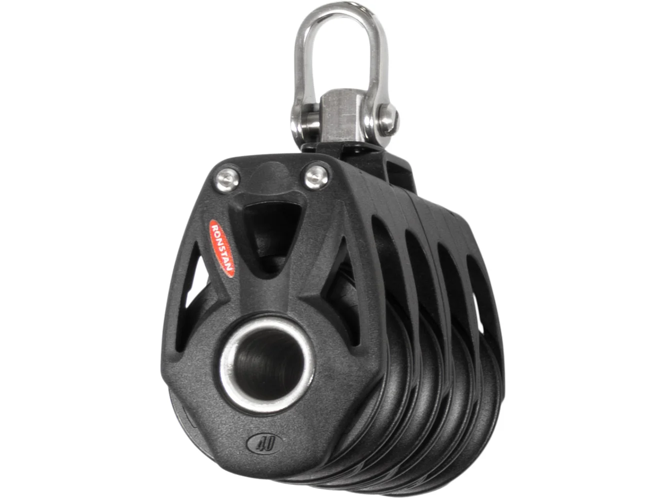 Ronstan Series 40 Orbit BB Quad Block w/Swivel Shackle