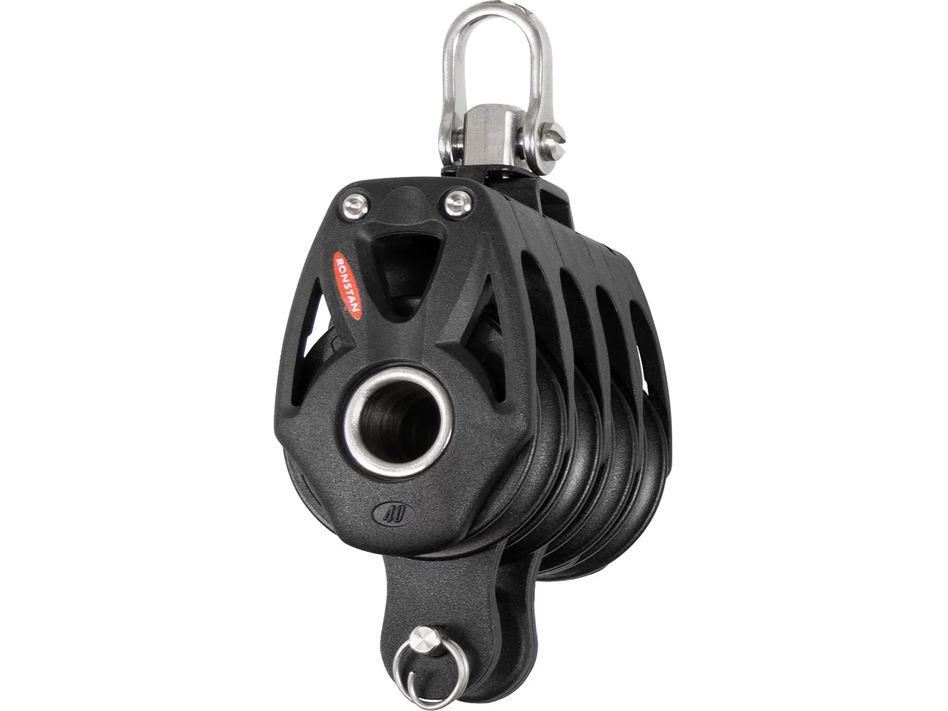 Ronstan Series 40 Orbit BB Block w/Becket & Swivel Shackle