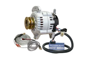 Balmar Alternator 120 AMP Kit 12V 3.15" Dual Foot Saddle Dual Vee Pulley Regulator & Temp Sensor
