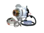 Balmar Alternator 100 AMP Kit 12V 1-2" Single Foot Spindle Mount Dual Vee Pulley Regulator & Temp Sensor