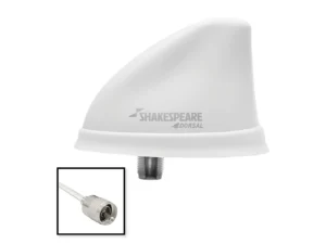 Shakespeare Dorsal Antenna White Low Profile 26' RGB Cable w/PL-259