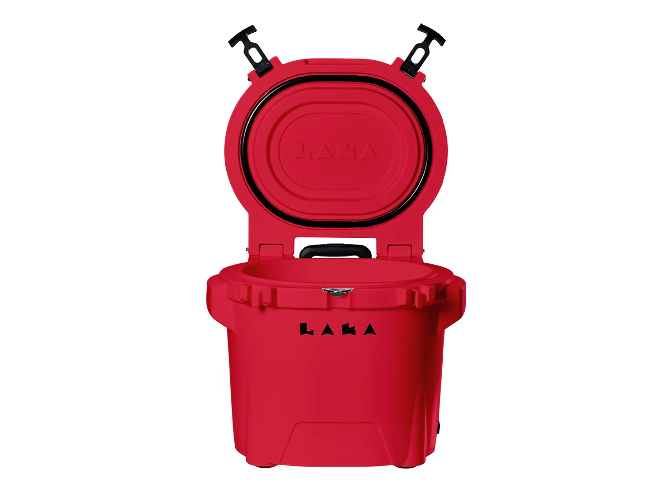 LAKA Coolers 30 Qt Cooler w/Telescoping Handle & Wheels - Red