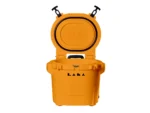 LAKA Coolers 30 Qt Cooler w/Telescoping Handle & Wheels - Orange