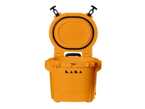 LAKA Coolers 30 Qt Cooler w/Telescoping Handle & Wheels - Orange