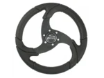 Schmitt Marine Folletto 14.2" Wheel - Black Polyurethane - 3/4" Tapered Shaft w/Black Center Cap
