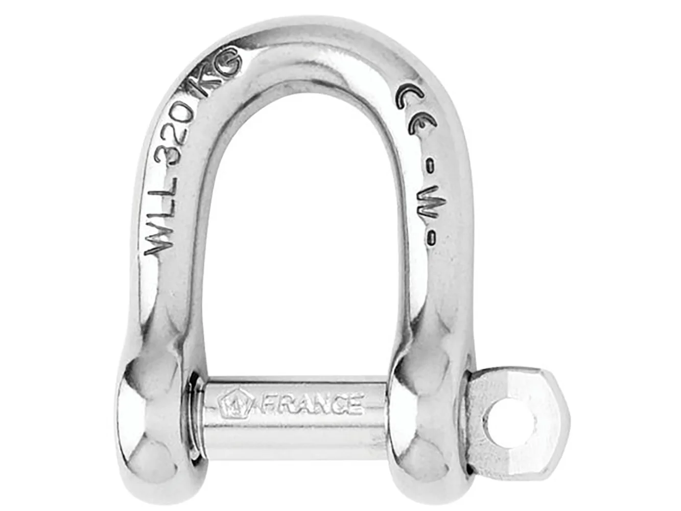 Wichard Self-Locking D Shackle - 12mm Diameter - 15/32"