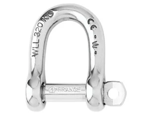 Wichard Not Self-Locking D Shackle - 14mm Diameter - 9/16"