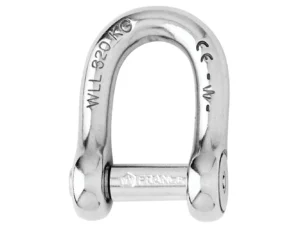 Wichard Self-Locking Allen Head Pin D Shackle - 6mm Diameter - 1/4"