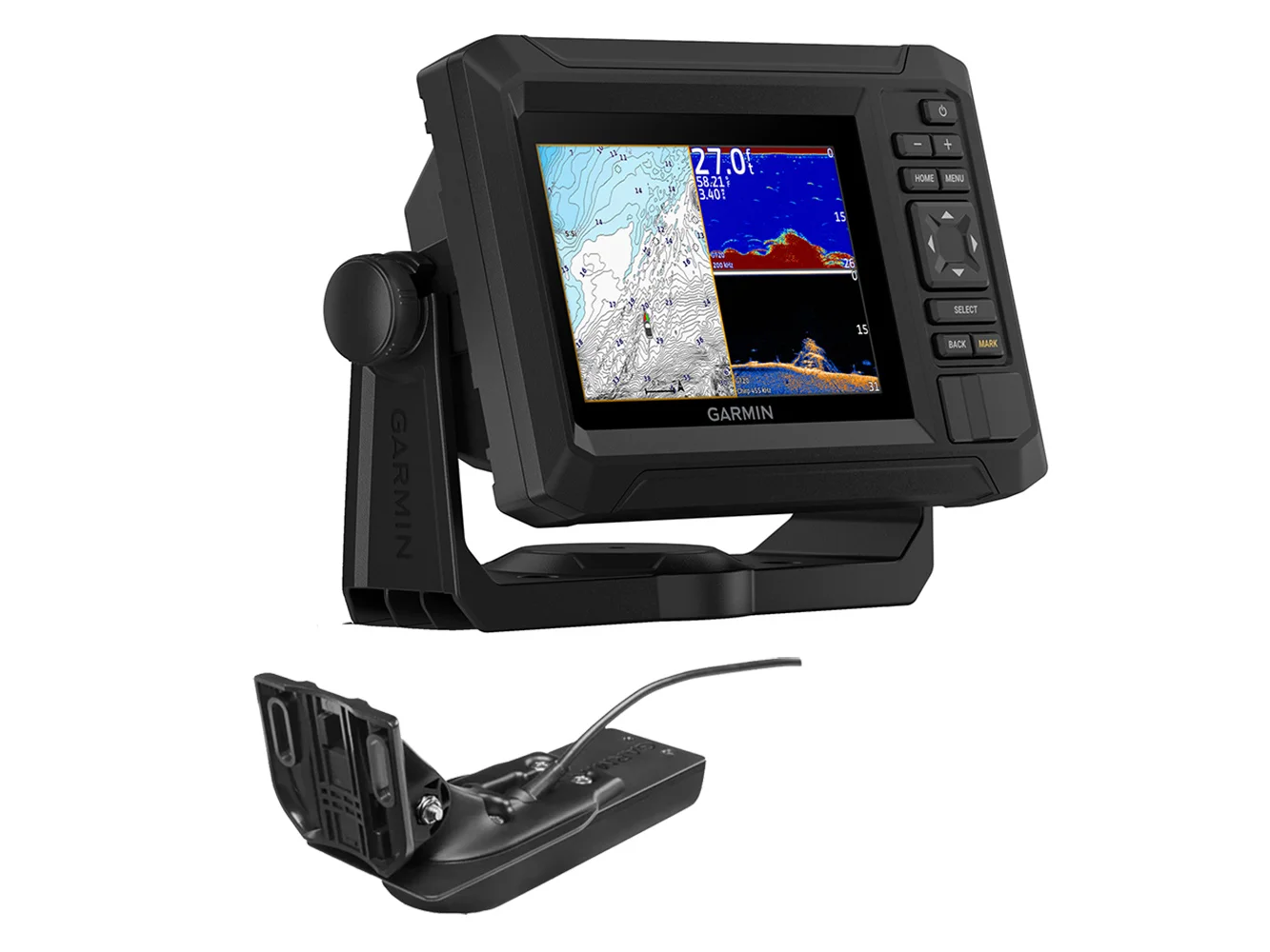 Garmin ECHOMAP™ UHD2 54CV Chartplotter/Fishfinder Combo w/US Coastal Maps & GT20-TM