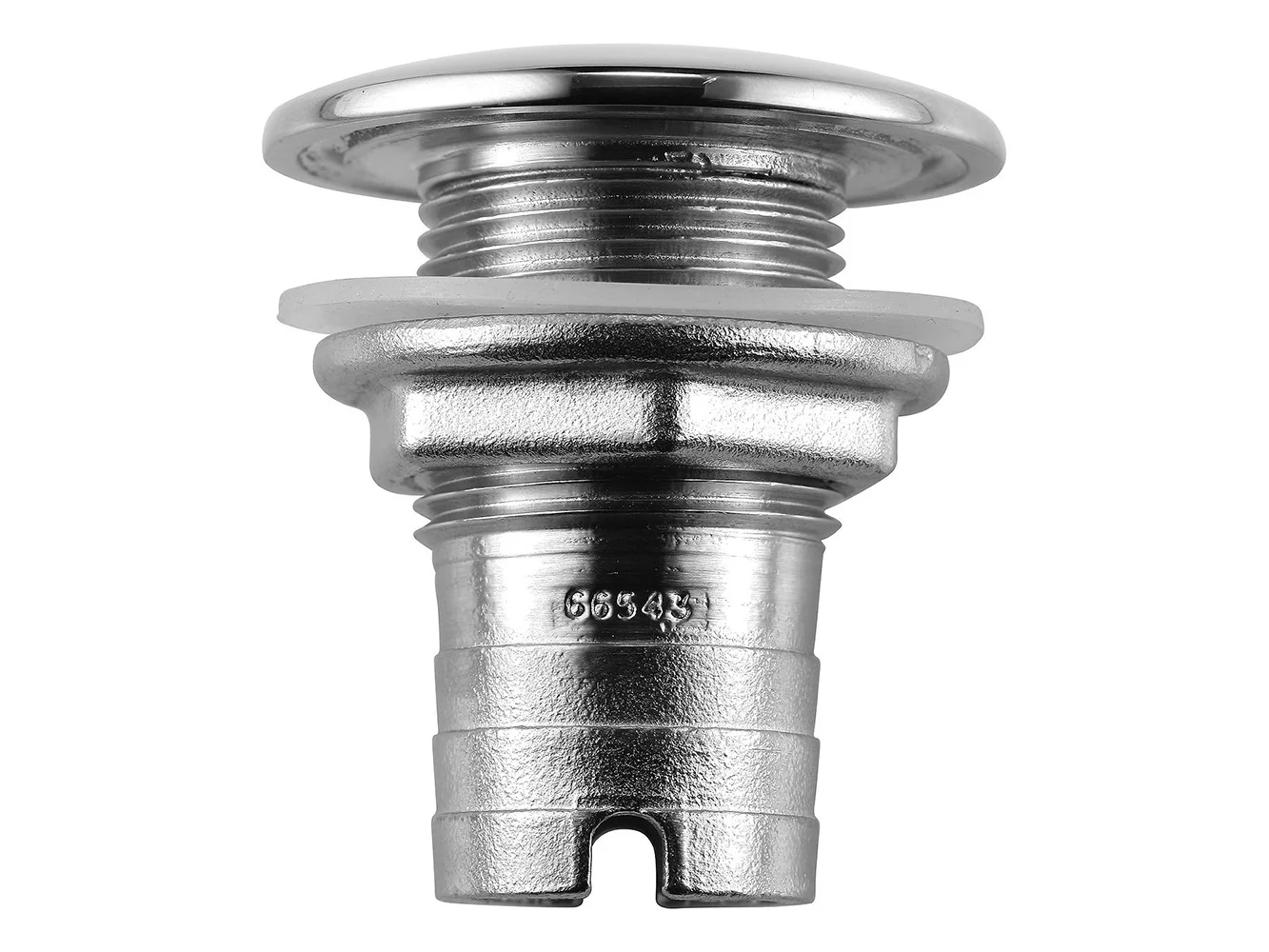 Attwood Stainless Steel Thru-Hull Short Straight Barbed - 1-1/8" Inner Diameter