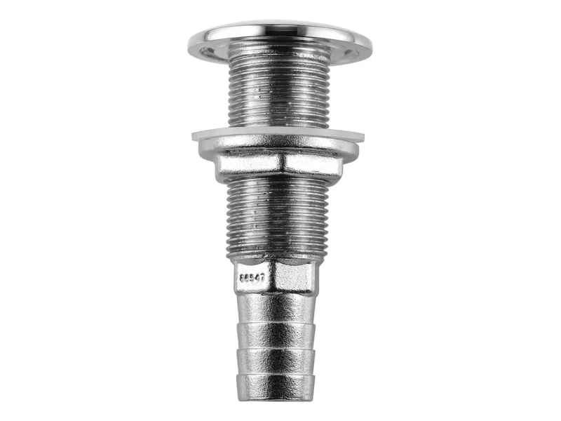 Attwood Stainless Steel Thru-Hull Standard Straight Barbed - 5/8" Inner Diameter