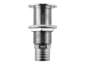 Attwood Stainless Steel Scupper Valve Barbed - 1-1/2" Hose Size