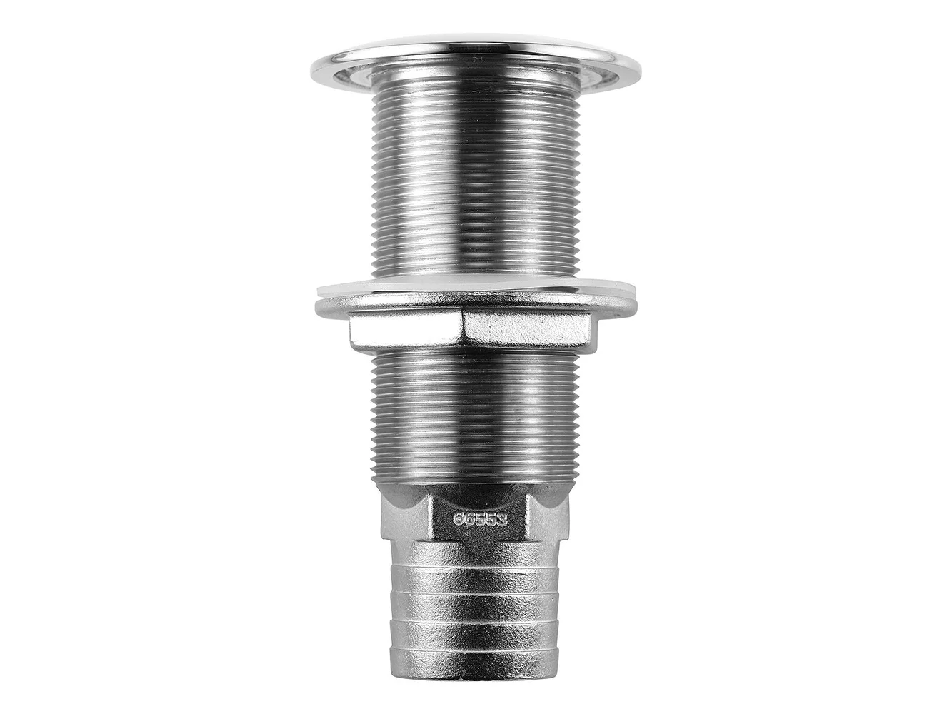 Attwood Stainless Steel Scupper Valve Barbed - 1-1/2" Hose Size
