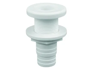 Attwood White Plastic Thru-Hull Fitting - 1-1/8" Inner Diameter