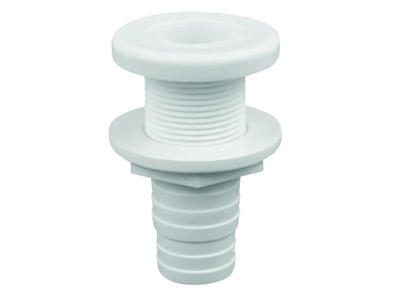 Attwood White Plastic Thru-Hull Fitting - 1-1/8" Inner Diameter