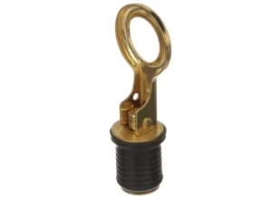 Attwood Snap-Handle Brass Drain Plug - 1" Diameter