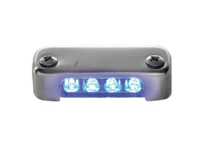 Attwood Blue LED Micro Light w/Stainless Steel Bezel & Vertical Mount