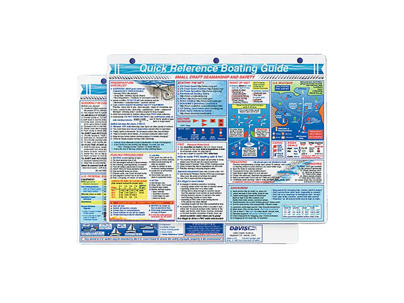 Davis Quick Reference Boating Guide Card