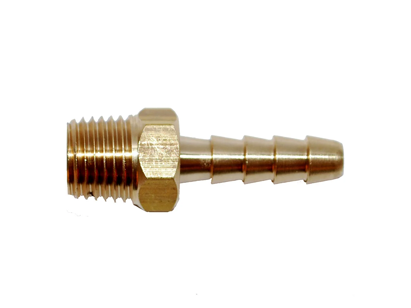 Attwood Universal Brass Fuel Hose Fitting - 1/4" NPT x 3/8" Barb