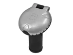 Attwood Deck Fill f/Carbon Canister System - Angled Body & Scalloped Chrome Cap
