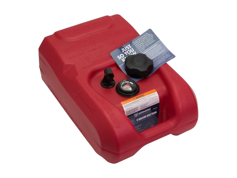 Attwood Portable Fuel Tank - 3 Gallon w/Gauge