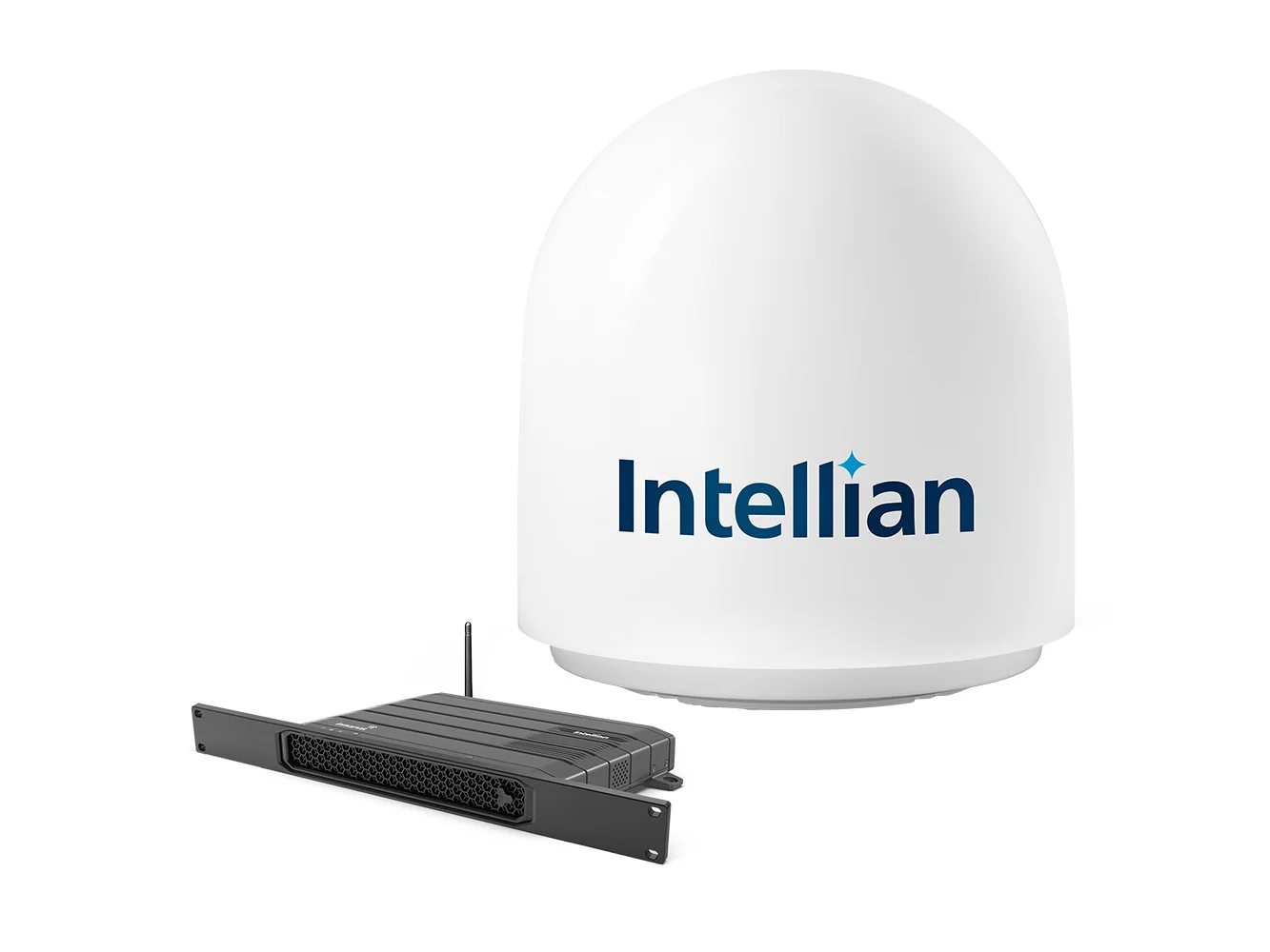 Intellian FB500 Inmarsat Fleet Broadband Maritime Terminal w/19" Rack Mount BDU