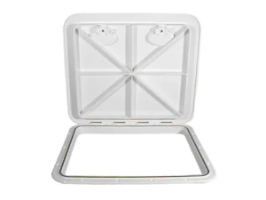 Beckson 18x21 Rectangular Hatch - White - ASA Material Acrylonitrile Styrene Acrylate