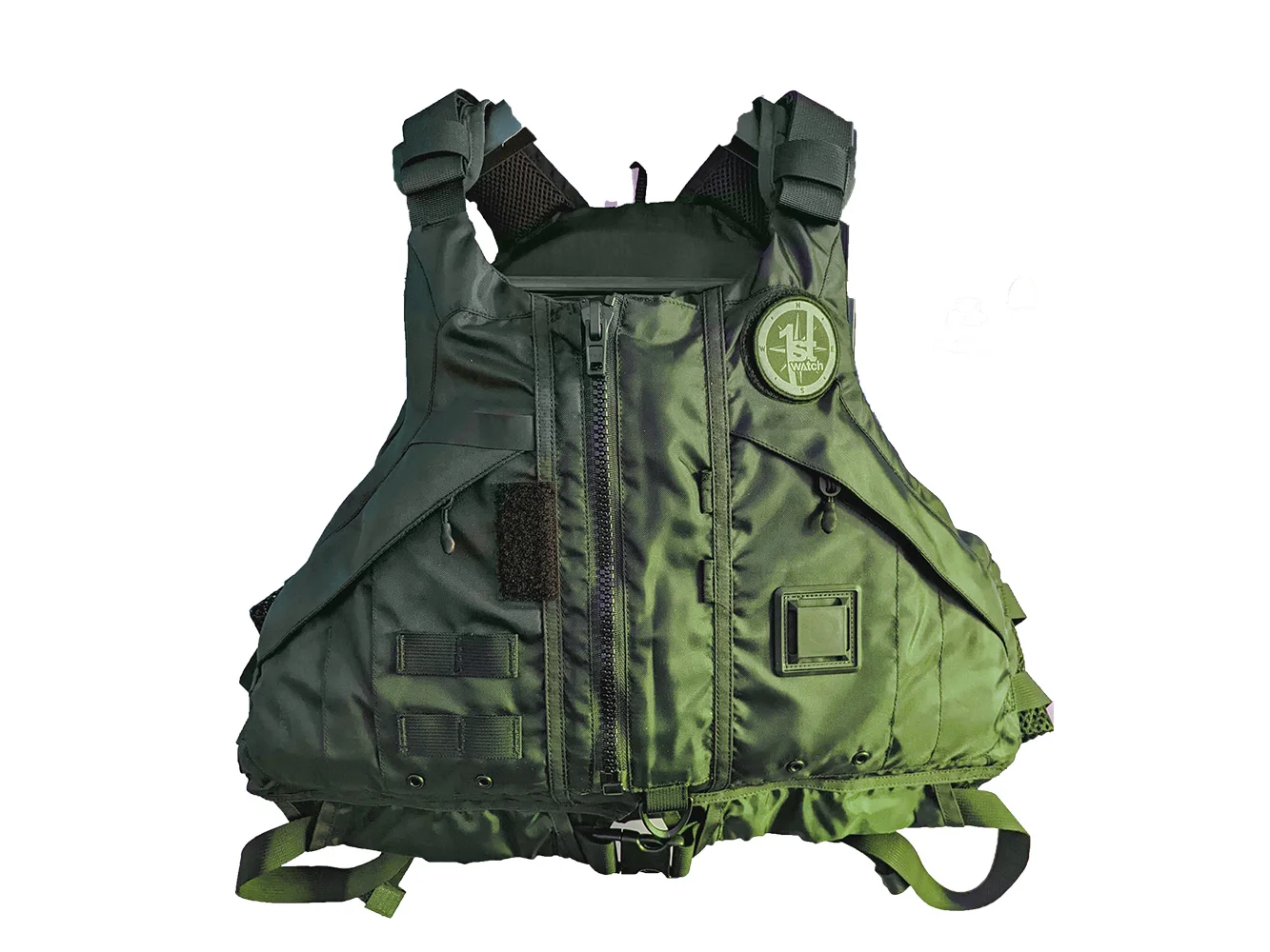 First Watch AV-1000 Kayak Style Duty PFD - Green - M/L