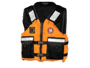 First Watch AV-5001 Mesh Crew Vest Hi-Vis - Orange/Black - L/XL