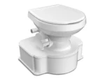 Dometic White M65 Marine Gravity Toilet - Standard Seat Size w/Foot Pedal