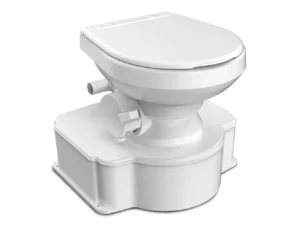 Dometic White M65 Marine Gravity Toilet - Standard Seat Size w/Foot Pedal