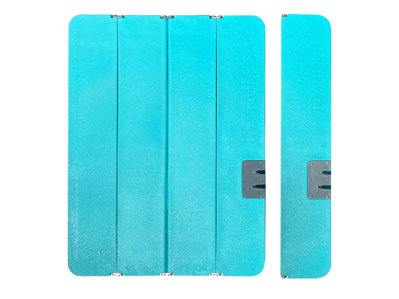 Toadfish Stowaway Folding Cutting Board w/Built-In Knife Sharpener - Teal