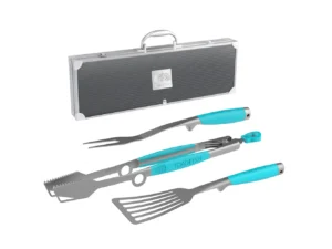 Toadfish Ultimate Grill Set + Case - Tongs, Spatula & Fork