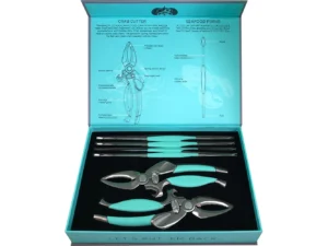 Toadfish Crab/Lobster Tool Set - 2 Shell Cutters & 4 Seafood Forks