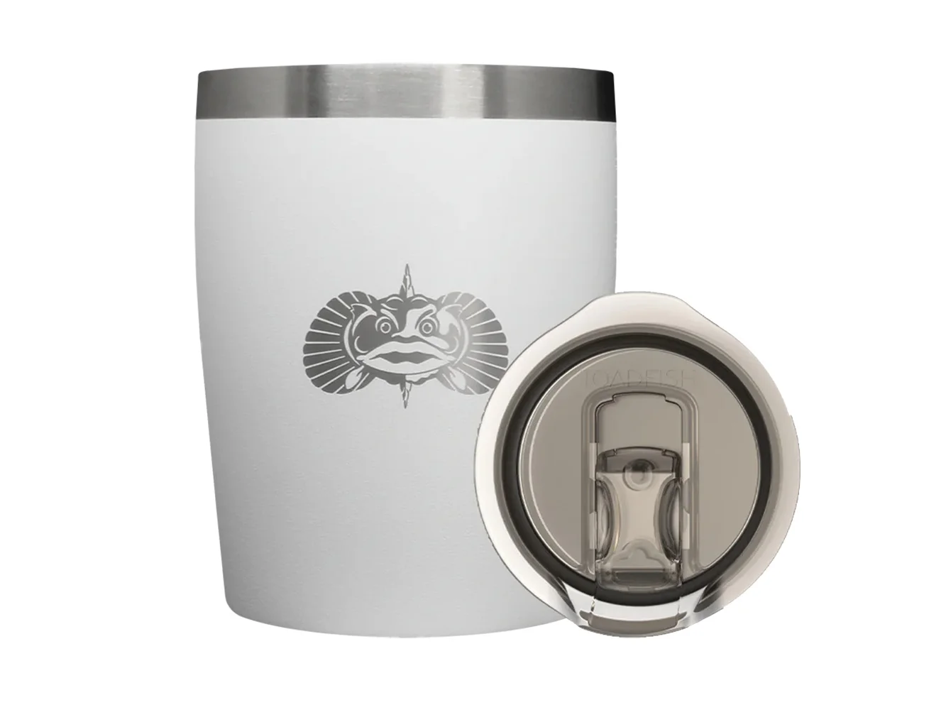 Toadfish Non-Tipping 10oz Rocks Tumbler - White