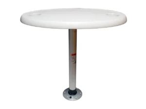 Springfield White Oval Table Package - 18" x 30" Threadlock