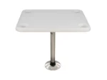 Springfield 16" x 28" Rectangle Table Package - White Thread-Lock