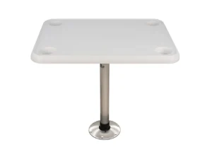 Springfield 16" x 28" Rectangle Table Package - White Thread-Lock