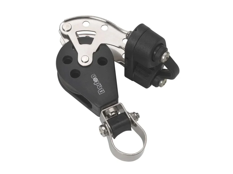 Barton Marine Size 3 Stanchion Lead Block - Single w/Becket & Cam Cleat