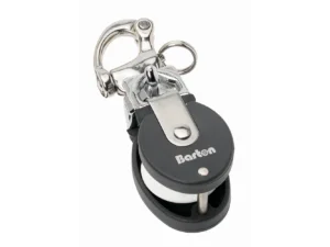 Barton Marine Size 2 Snatch Block w/Stainless Snap Shackle - 35mm Sheave