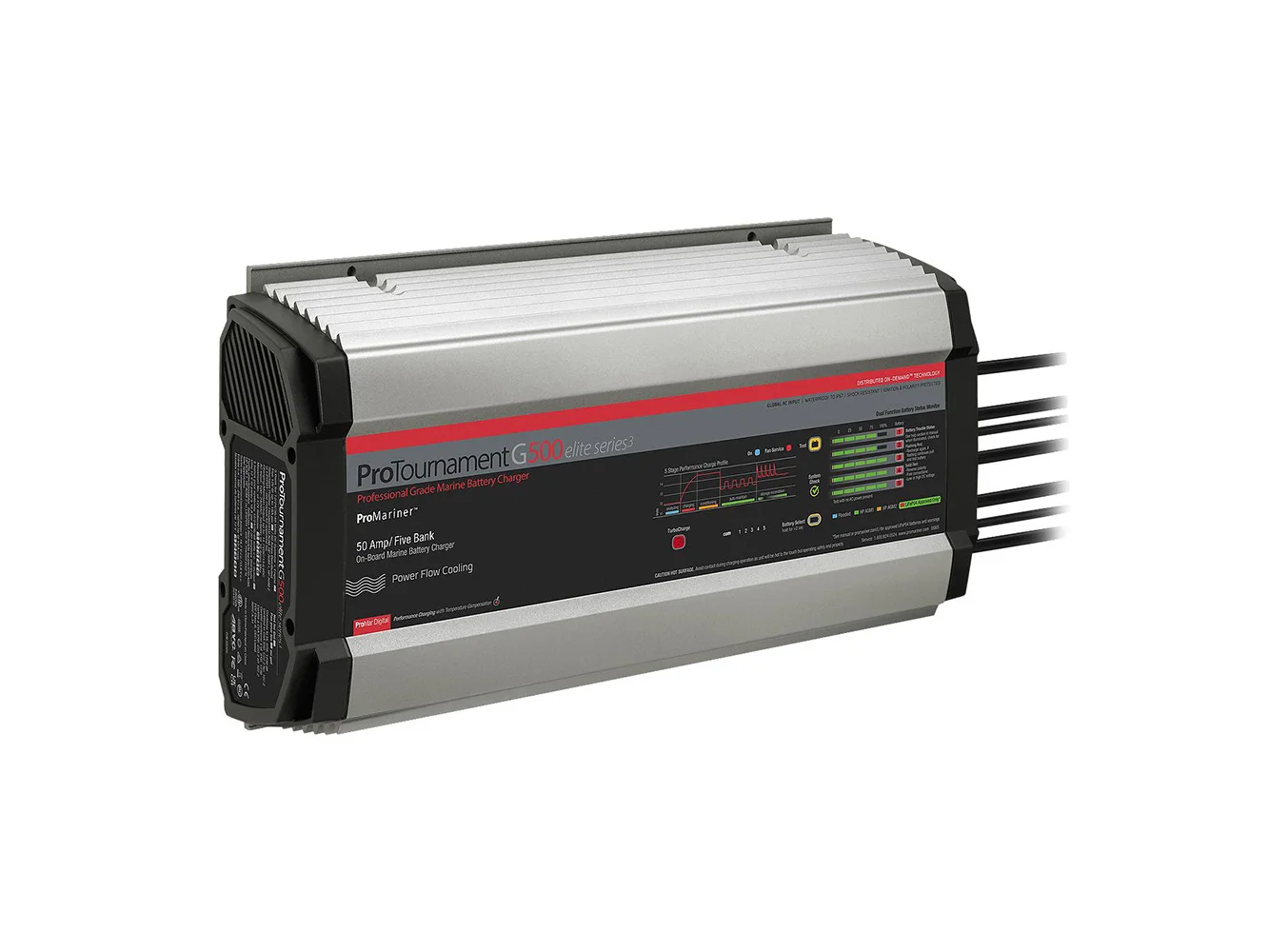 ProMariner ProTournamentelite 500 Battery Charger - 5 Bank - Global/CZone