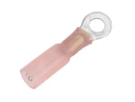 Pacer 22-18 AWG Heat Shrink Ring Terminal - #10 Stud Size - 25 Pack