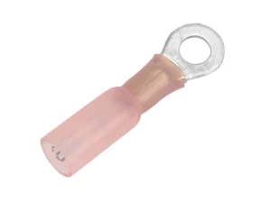 Pacer 22-18 AWG Heat Shrink Ring Terminal - #10 Stud Size - 25 Pack