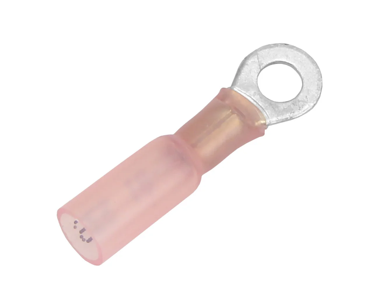 Pacer 22-18 AWG Heat Shrink Ring Terminal - #10 Stud Size - 100 Pack