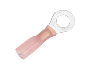Pacer 22-18 AWG Heat Shrink Ring Terminal - 1/4" Stud Size - 3 Pack
