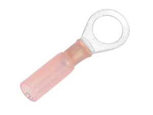 Pacer 22-18 AWG Heat Shrink Ring Terminal - 5/16" Stud Size - 3 Pack