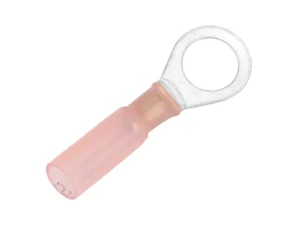 Pacer 22-18 AWG Heat Shrink Ring Terminal - 5/16" Stud Size - 100 Pack