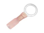 Pacer 22-18 AWG Heat Shrink Ring Terminal - 3/8" Stud Size - 25 Pack