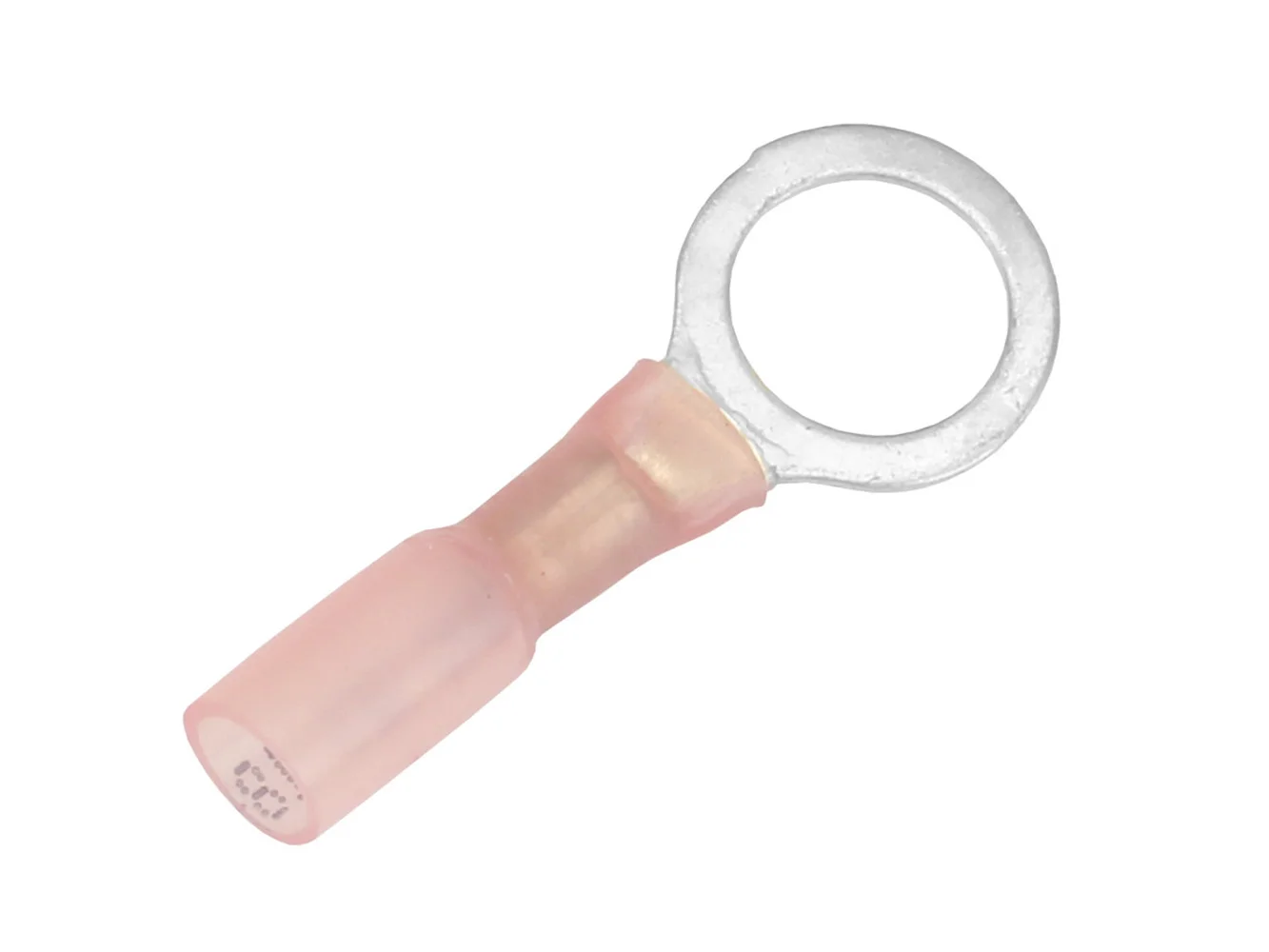 Pacer 22-18 AWG Heat Shrink Ring Terminal - 3/8" Stud Size - 100 Pack