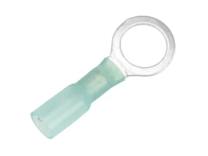 Pacer 16-14 AWG Heat Shrink Ring Terminal - 3/8" Stud Size - 100 Pack